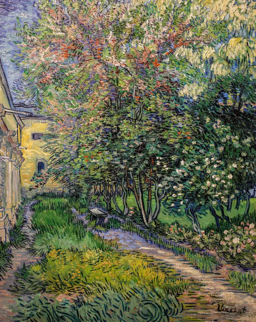 The garden at the asylum at Saint-Rémy