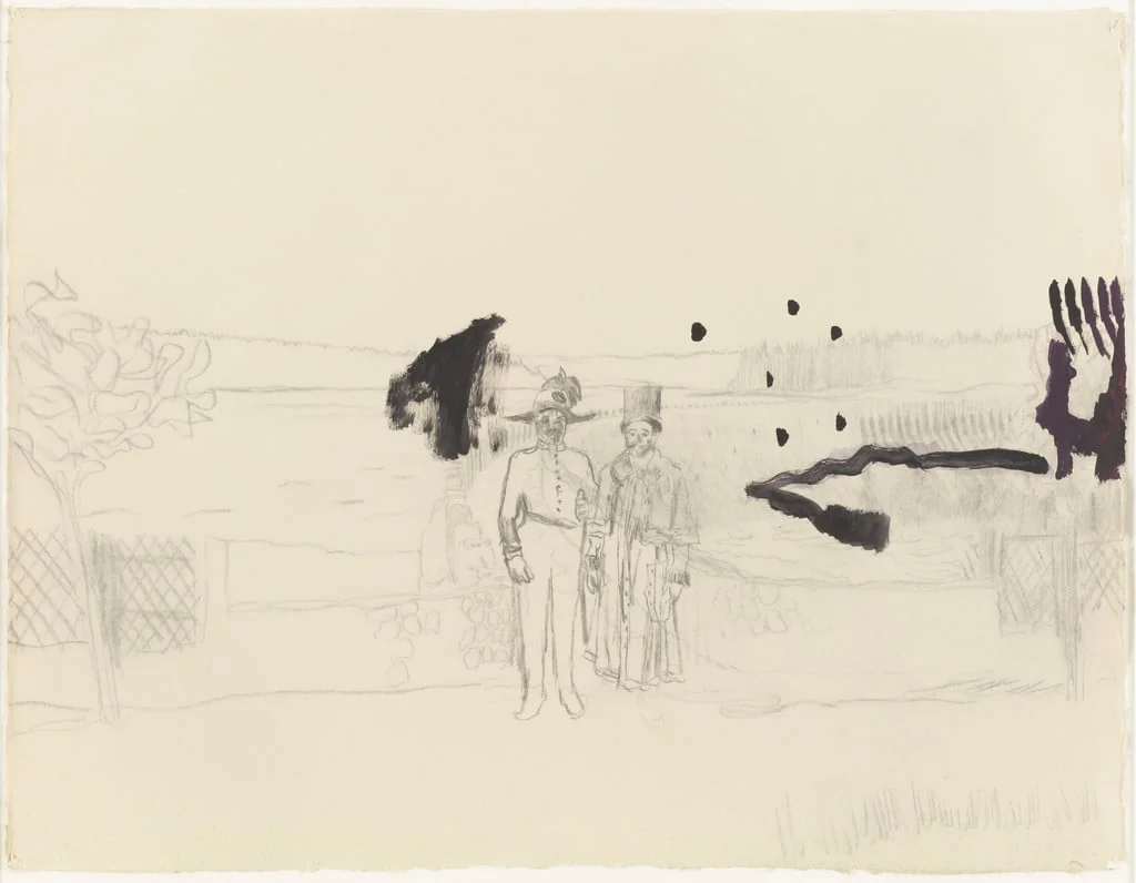 Untitled, by Peter Doig, graphite, 2002