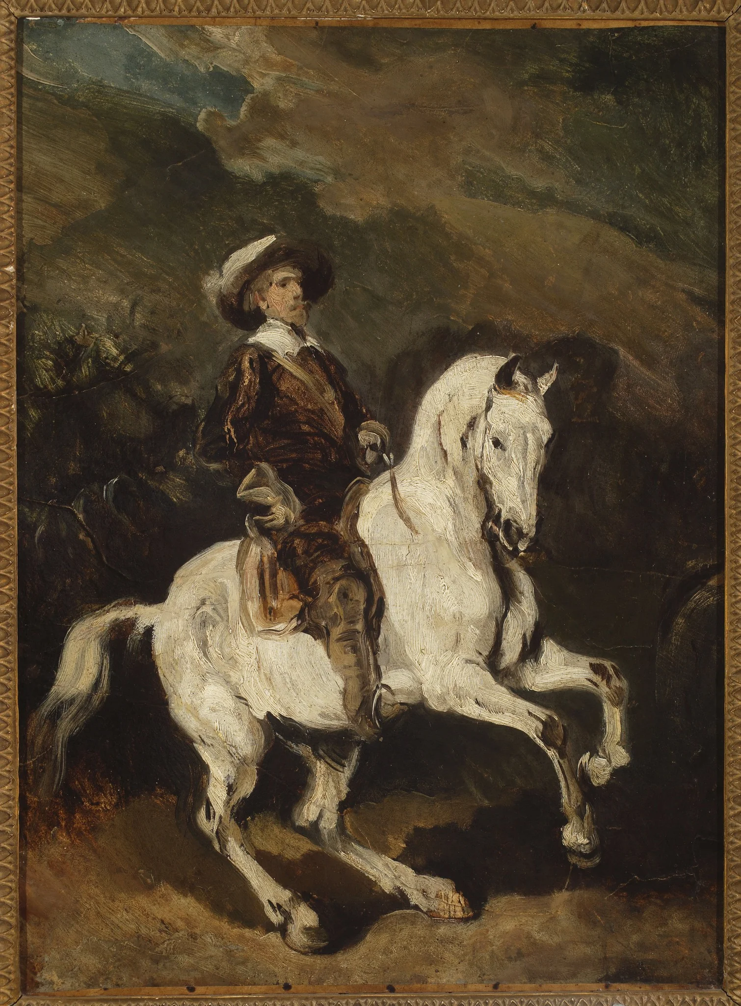 Cavalryman, by Piotr Michałowski, oil, 1838