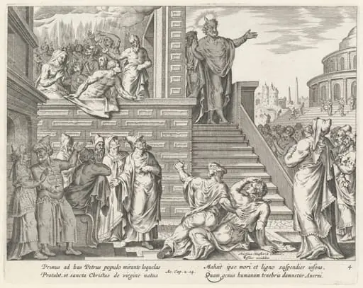 Saint Peter Speaks to the People about Christ