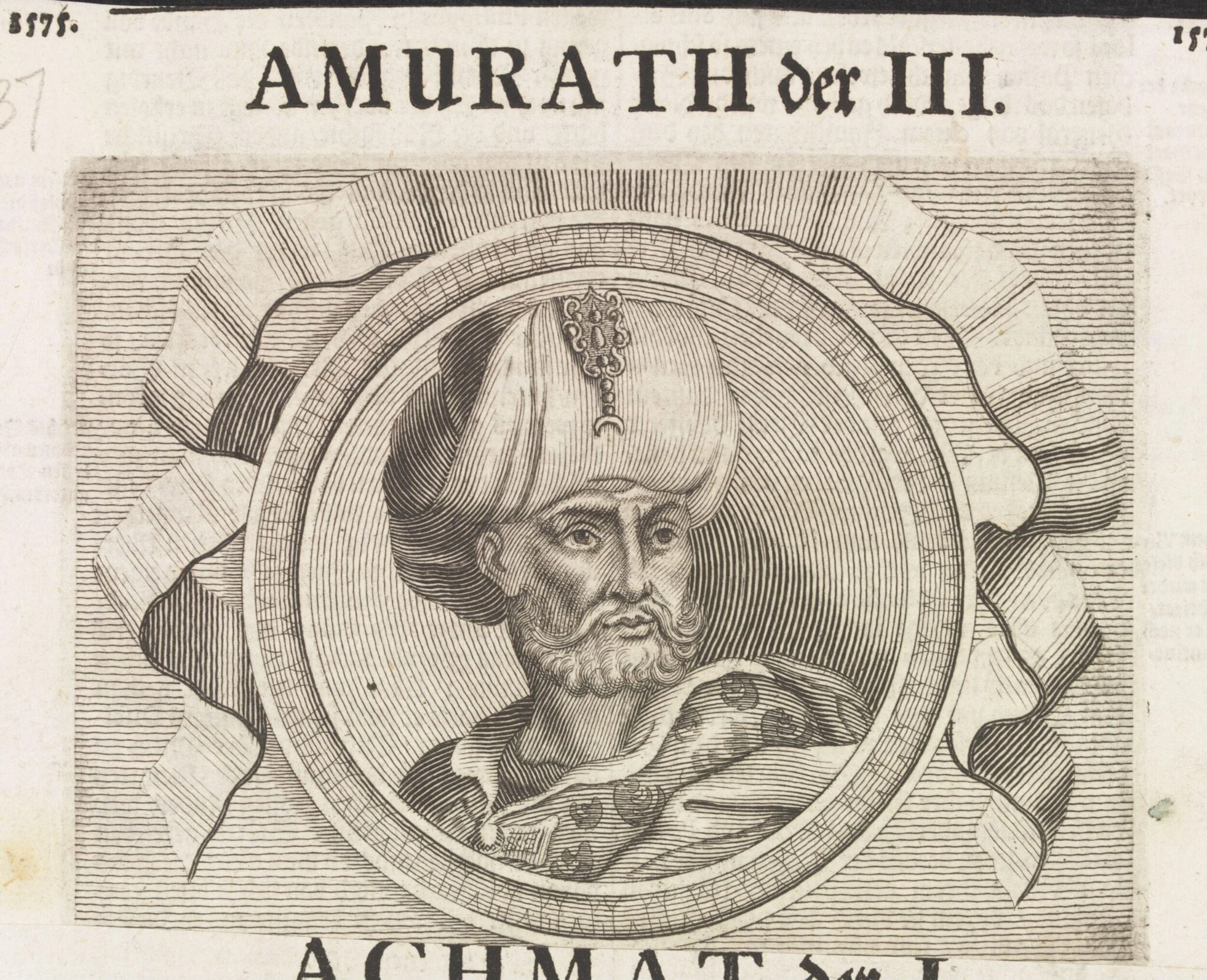 Turkish sultans, sultanas and other historical figures, by Dominicus Custos, 1575