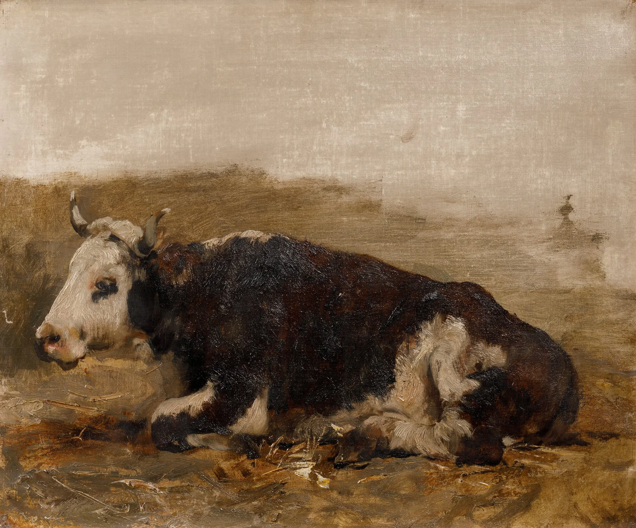 Bou culcat, by Julien Dupré, unspecified, 1850