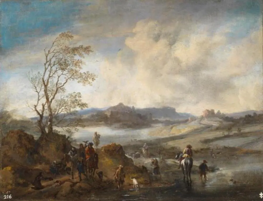 Hawking Party by a River