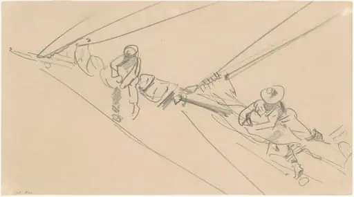 Men on a Spar
