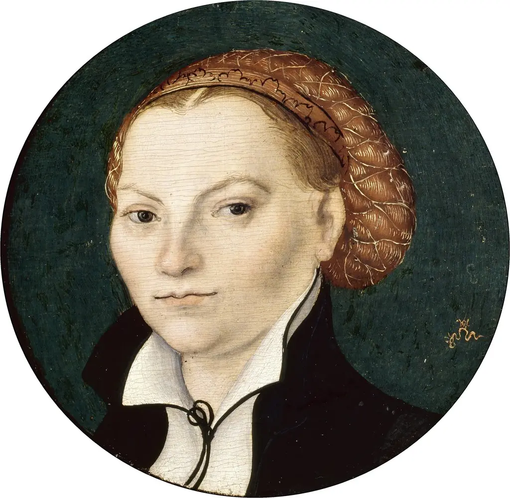 Roundel portrait of Katherina of Bora