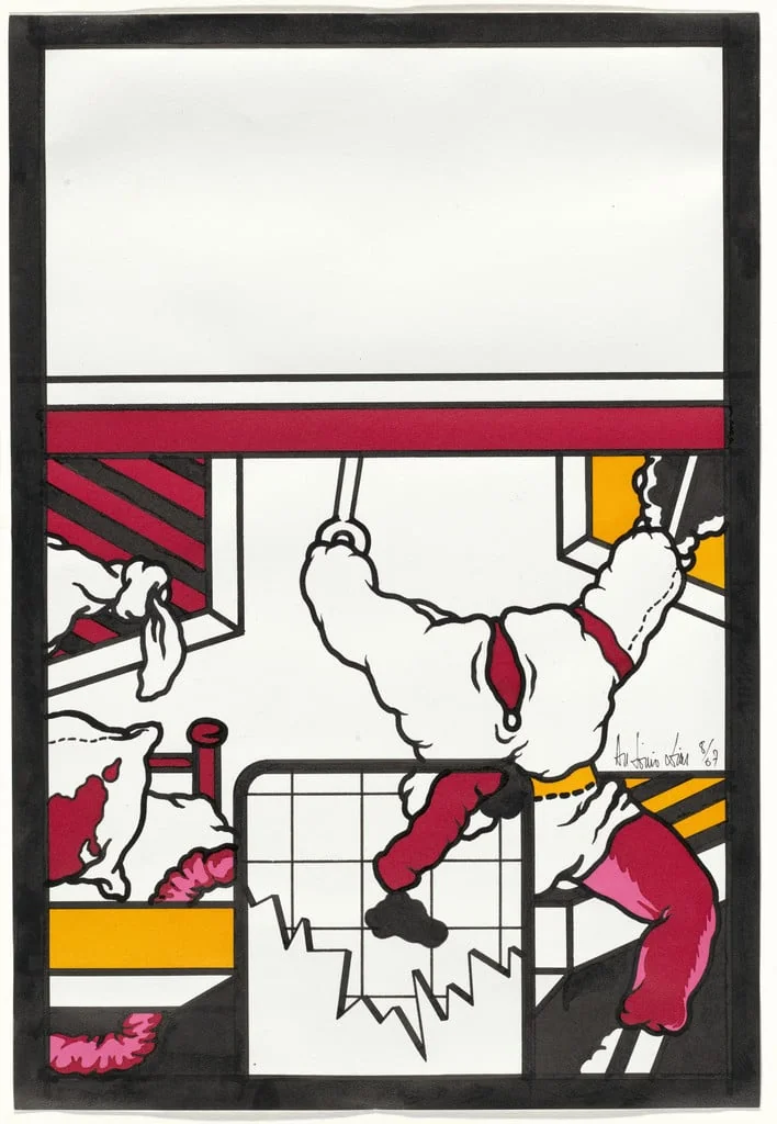 Untitled, by Antonio Dias, ink, 1967