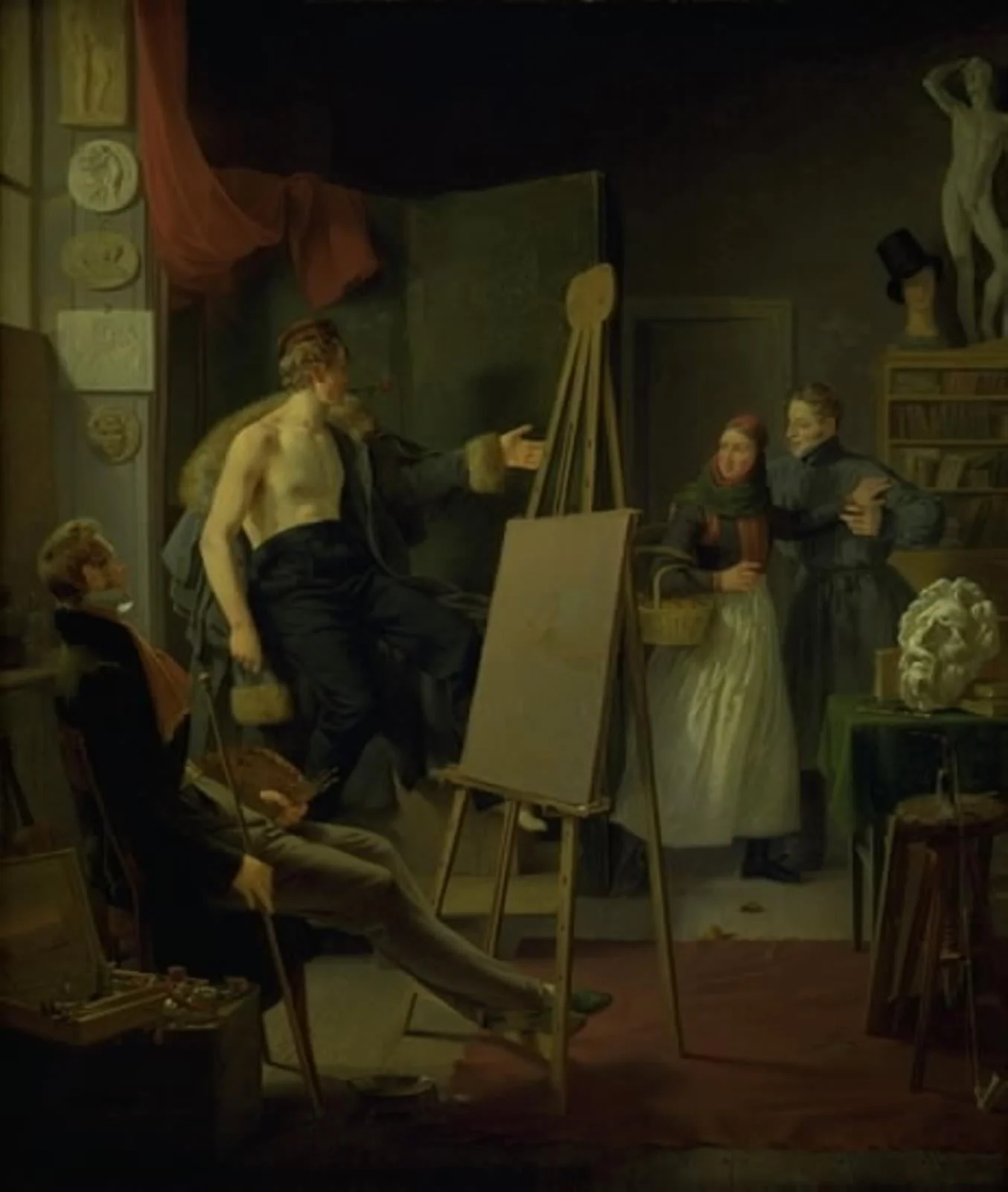 A Girl Selling Fruit in an Artist's Studio