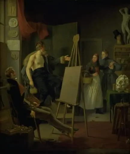 A Girl Selling Fruit in an Artist's Studio