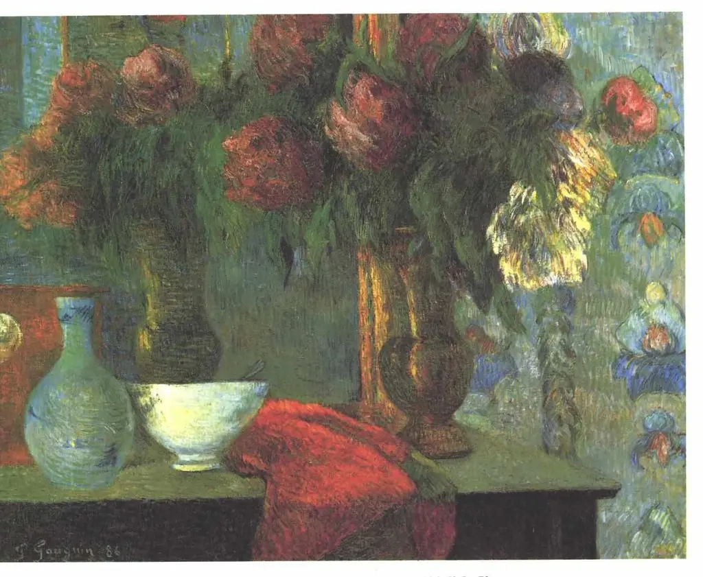 Stil life with white vase