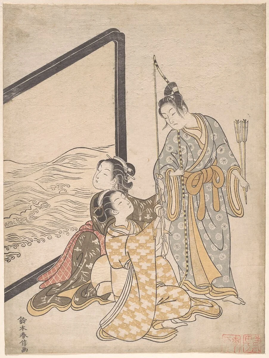 Untitled, by Suzuki Harunobu, ink, 1765