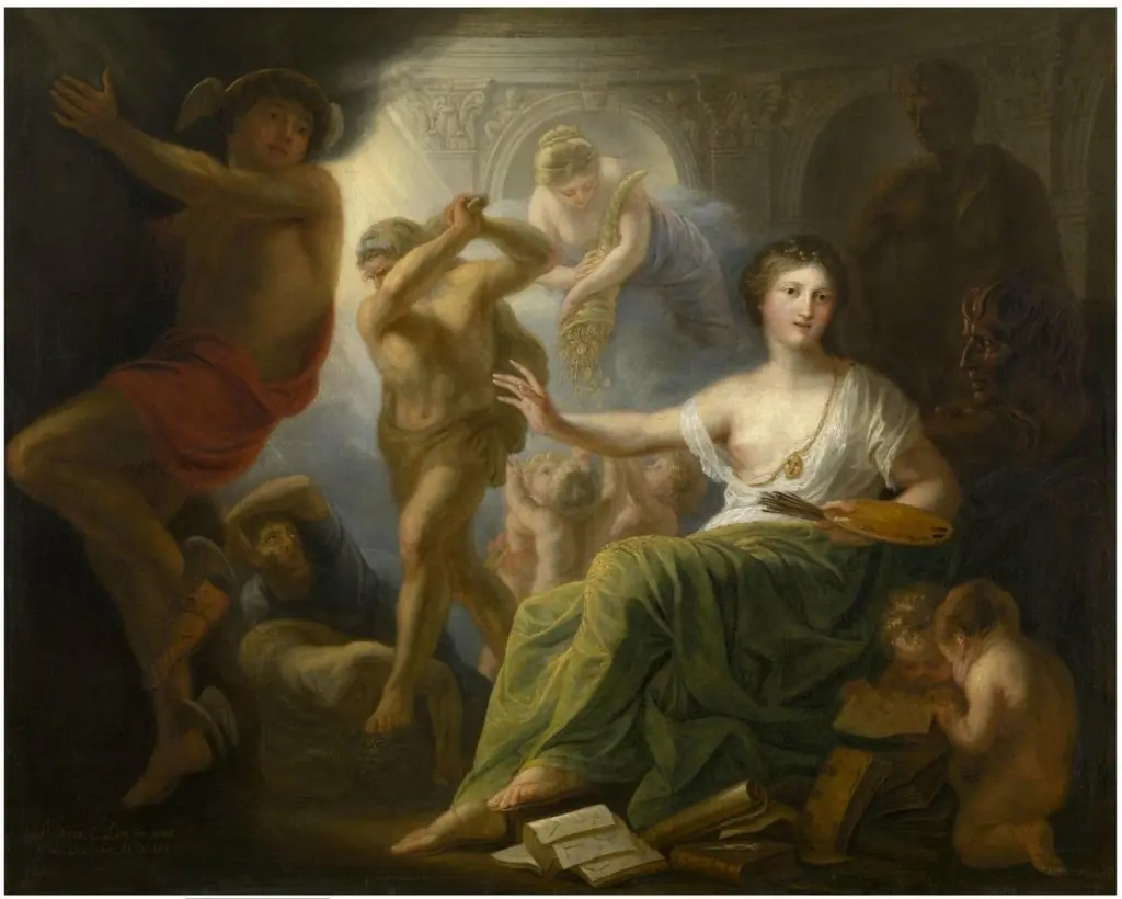 Hercules Protects Painting from Ignorance and Envy