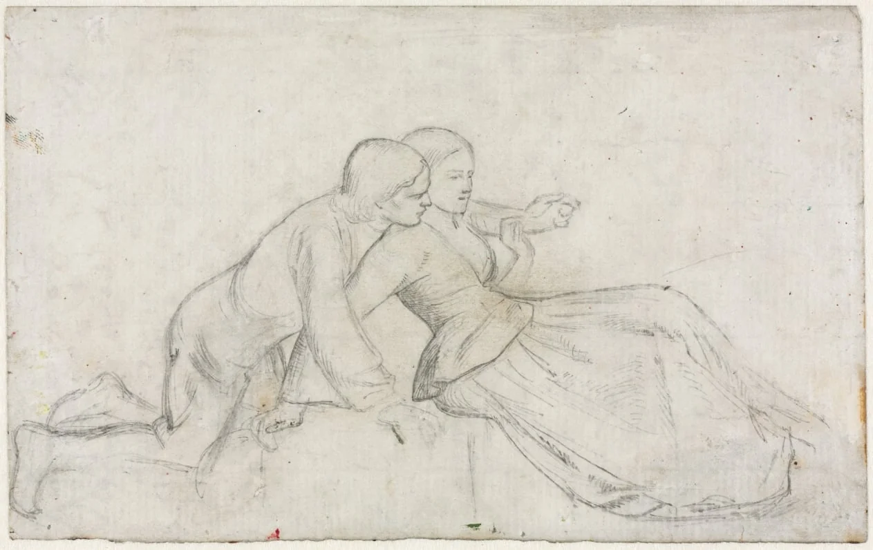 Study for "The Hireling Shepherd", by William Holman Hunt, 1851