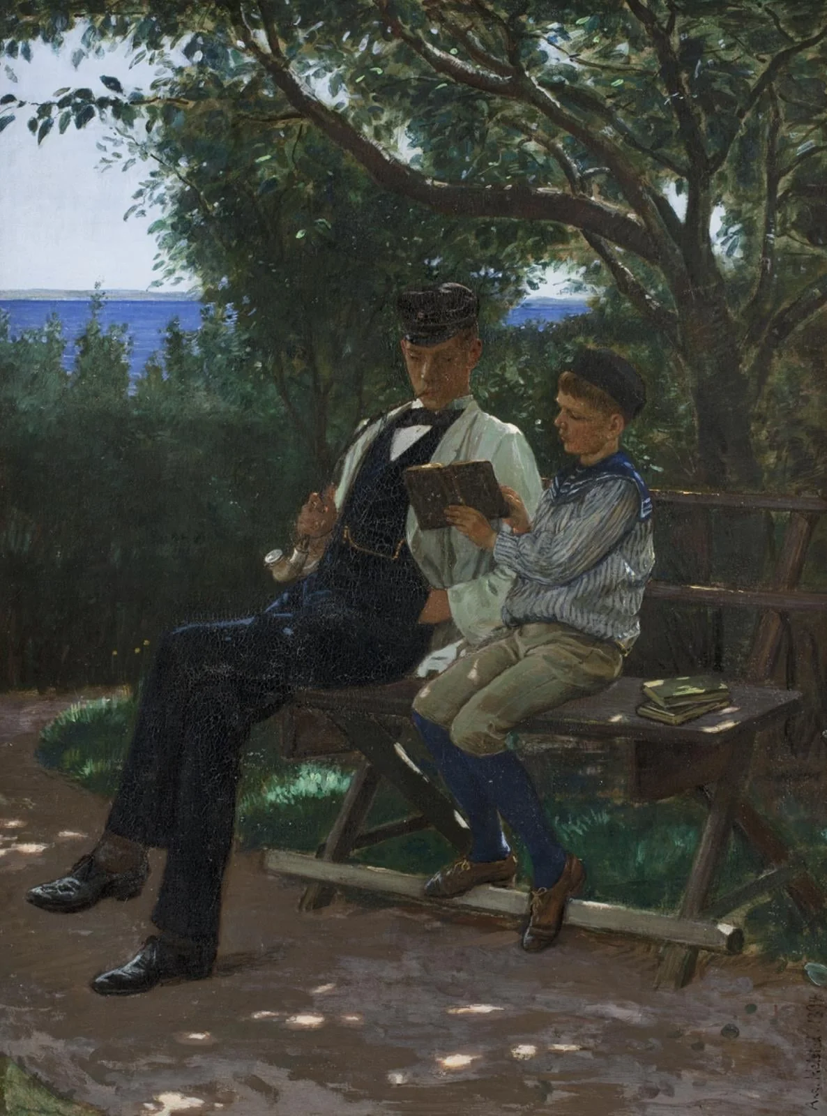 Undervisning på landet, by Unknown, 1894