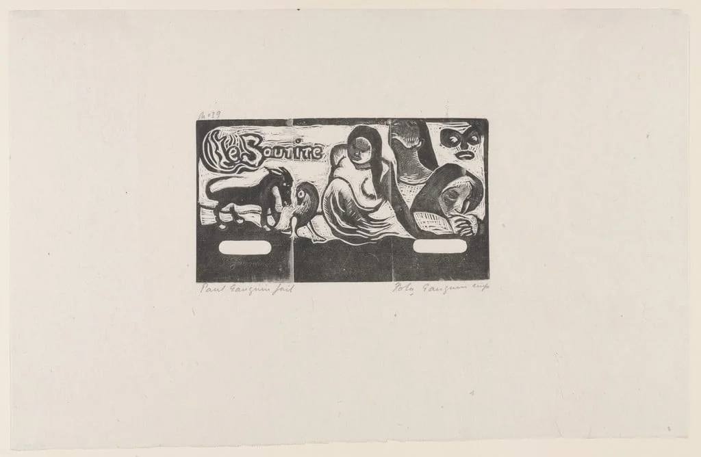 Untitled, by Paul Gauguin, ink, 1899