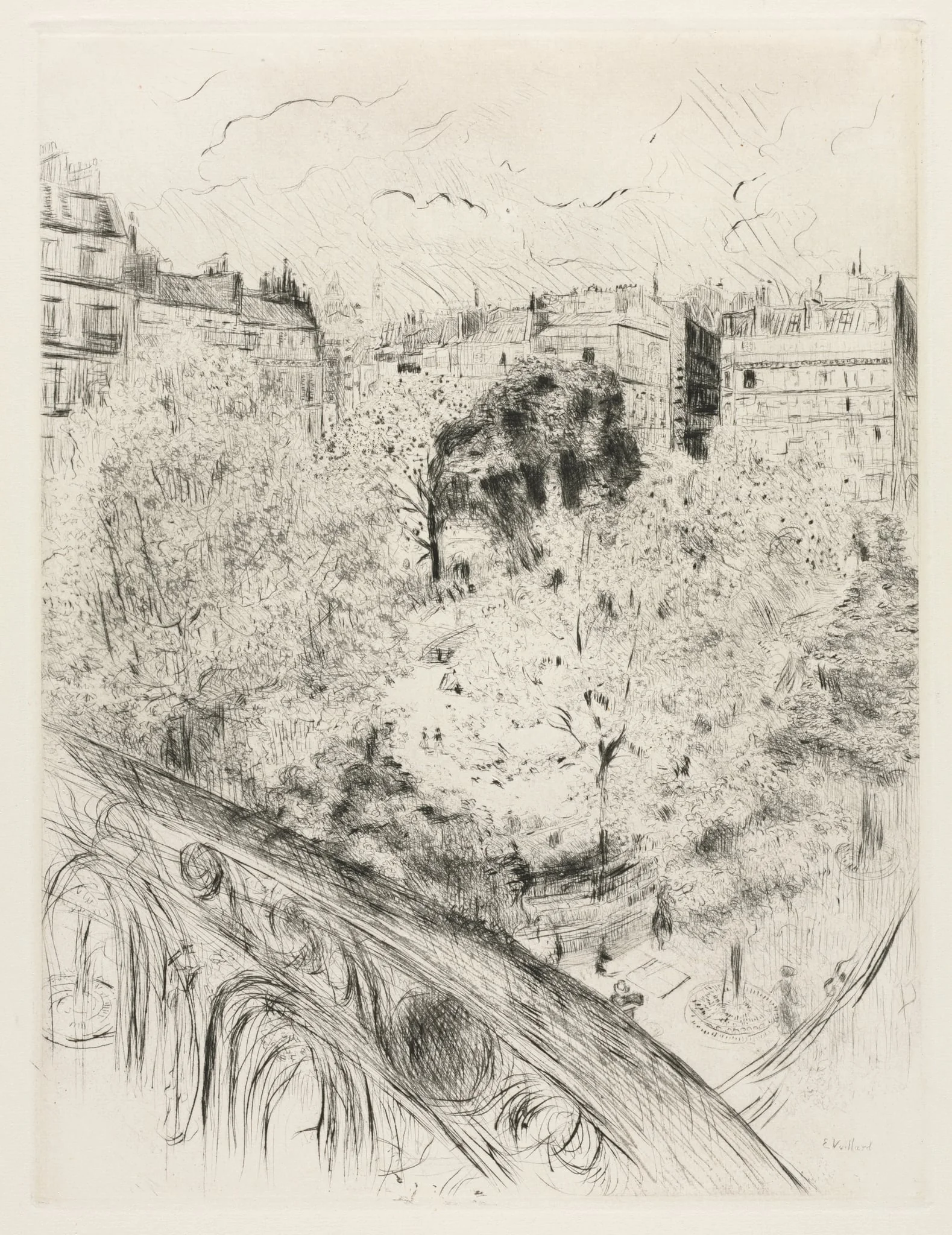 Square Vintimille, by Édouard Vuillard, 1937