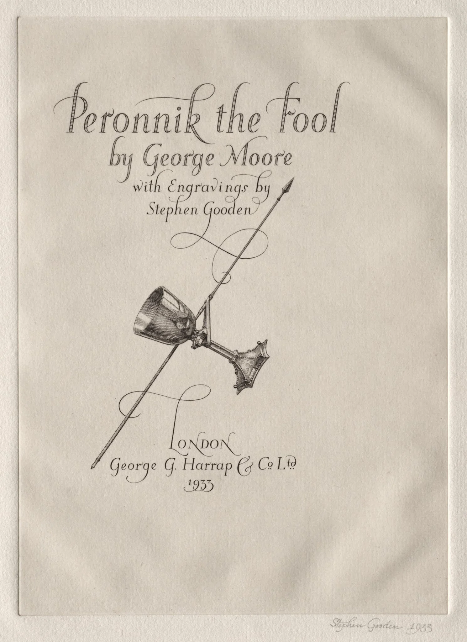 Illustrations for "Peronnik the Fool", by Stephen Gooden, 1933