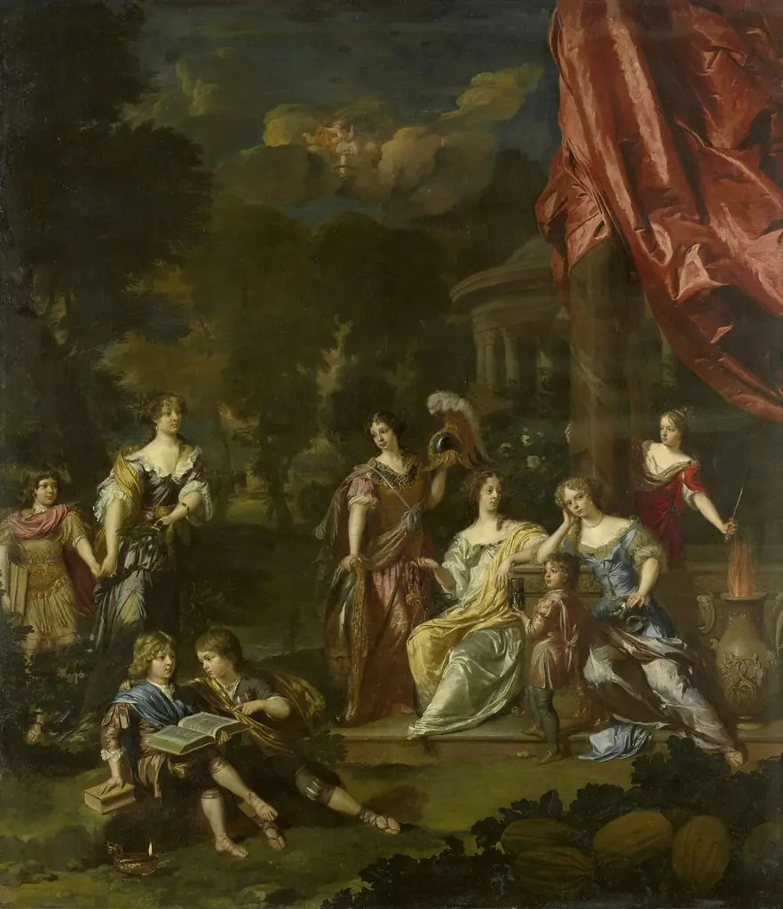 Group portrait with allegorical overtones of the children of Diederic Pietersz van Leyden van Leeuwen (1628-1682), burgomaster of Leiden, and Alida Paets (1625-1673)