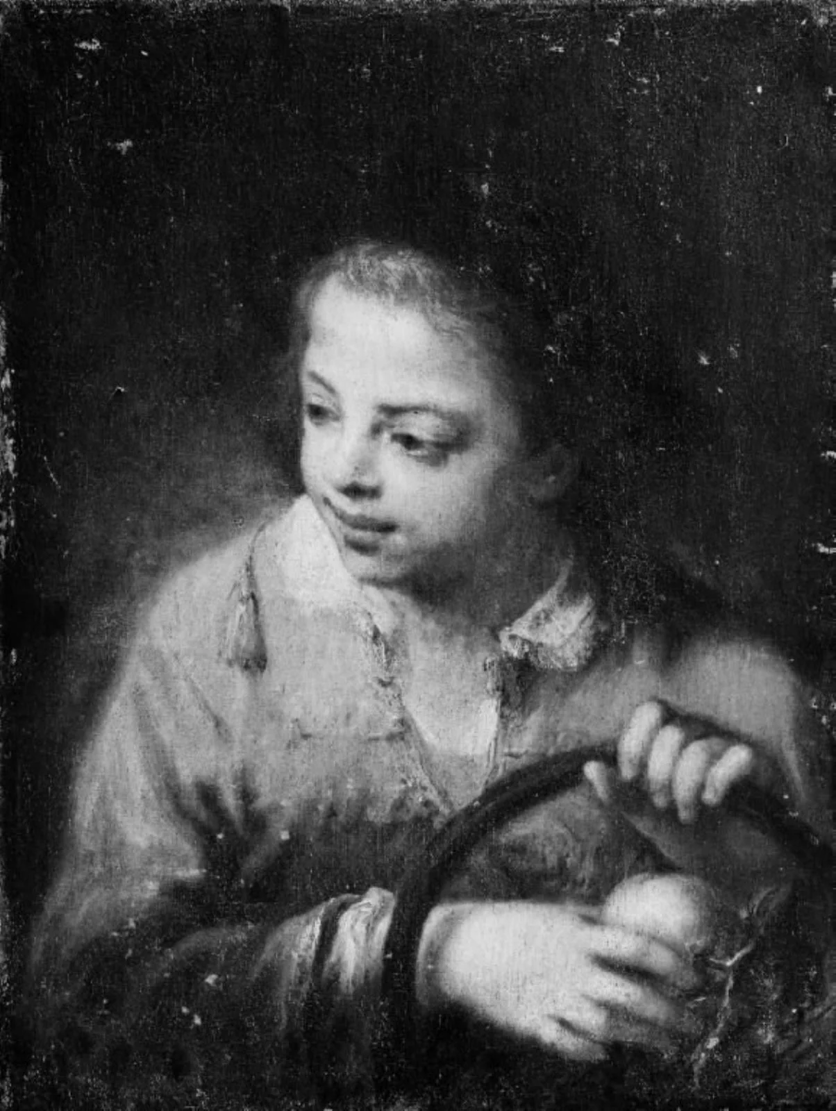 A Boy with a Basket of Fruit, by Unknown, 1750
