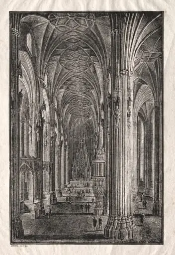 Interior of St. Stephen's Cathedral in Vienna