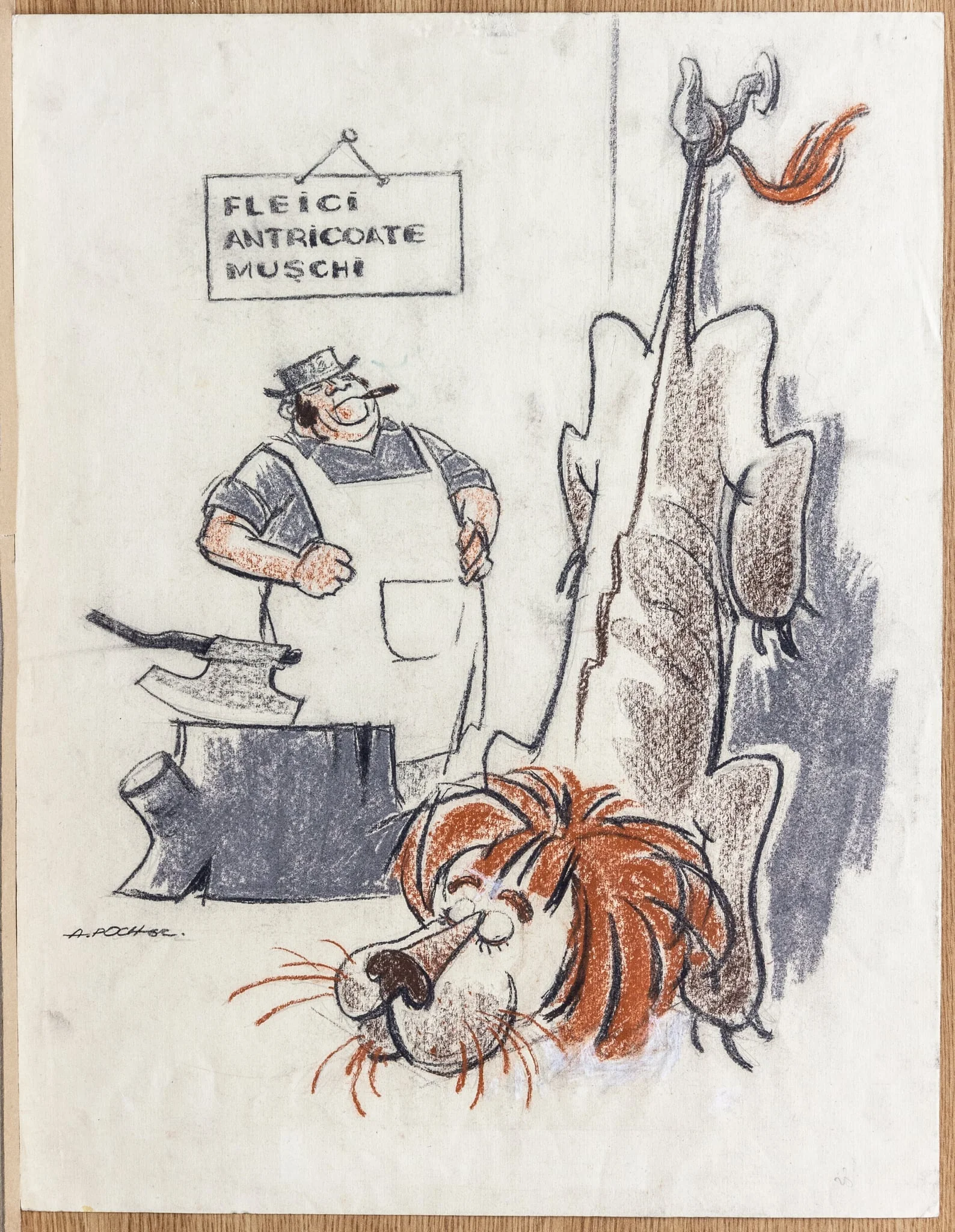 În piața...comună, by Poch Albert, 1950
