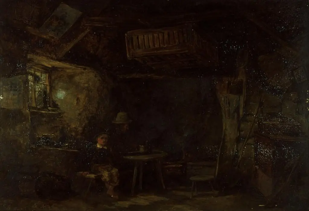 Interior of a Welsh cottage