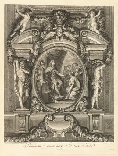 Protection accordée aux beaux-arts 1663 (Protection Granted to the Fine Arts 1663) [pl. 24]