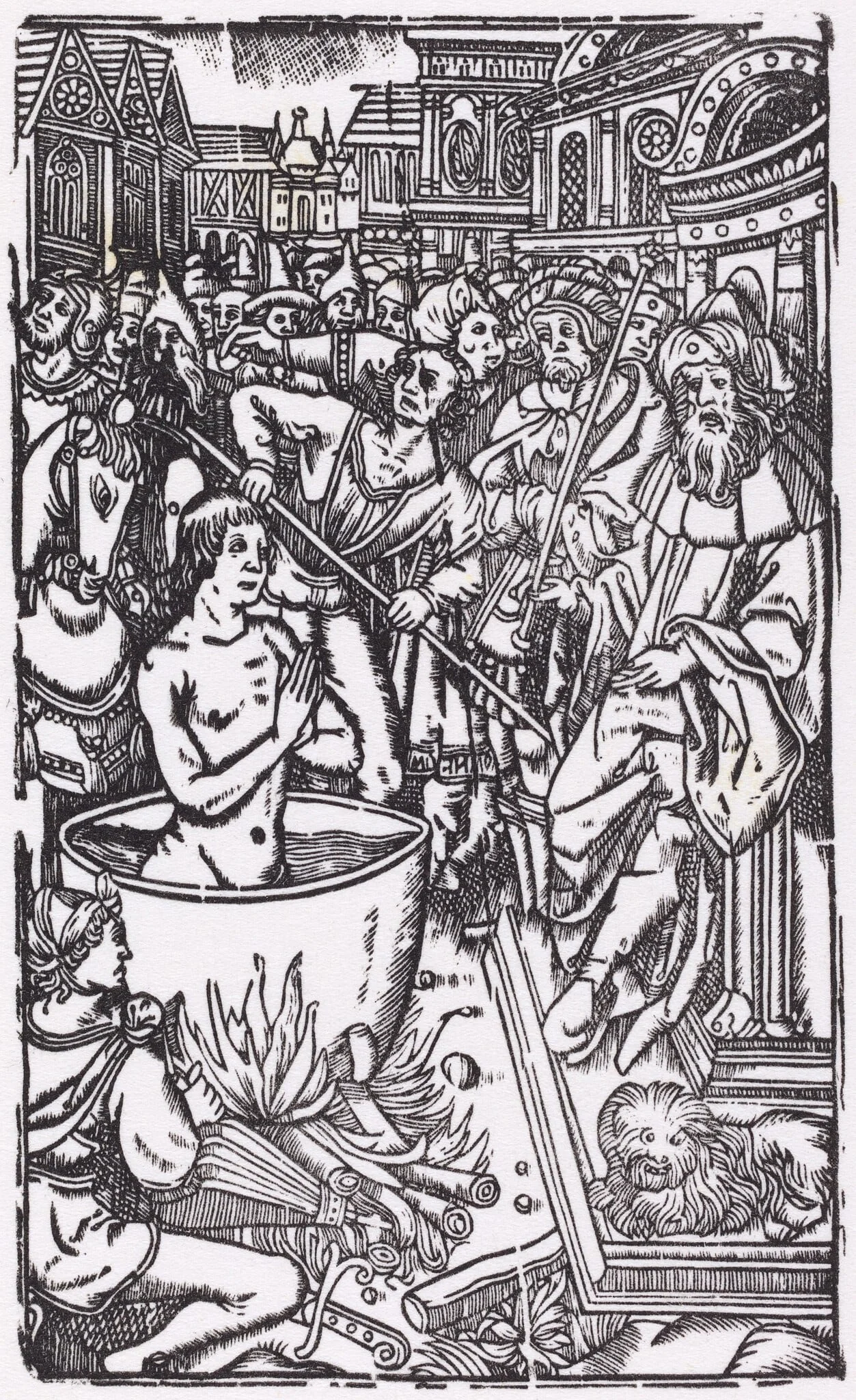 The Martyrdom of a Saint, by French 16th Century, ink, 1550