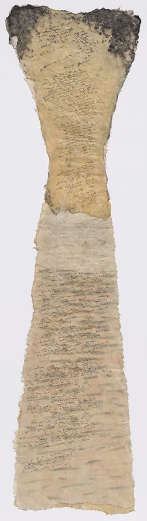 Untitled, by Mira Schor, pastel, 1977