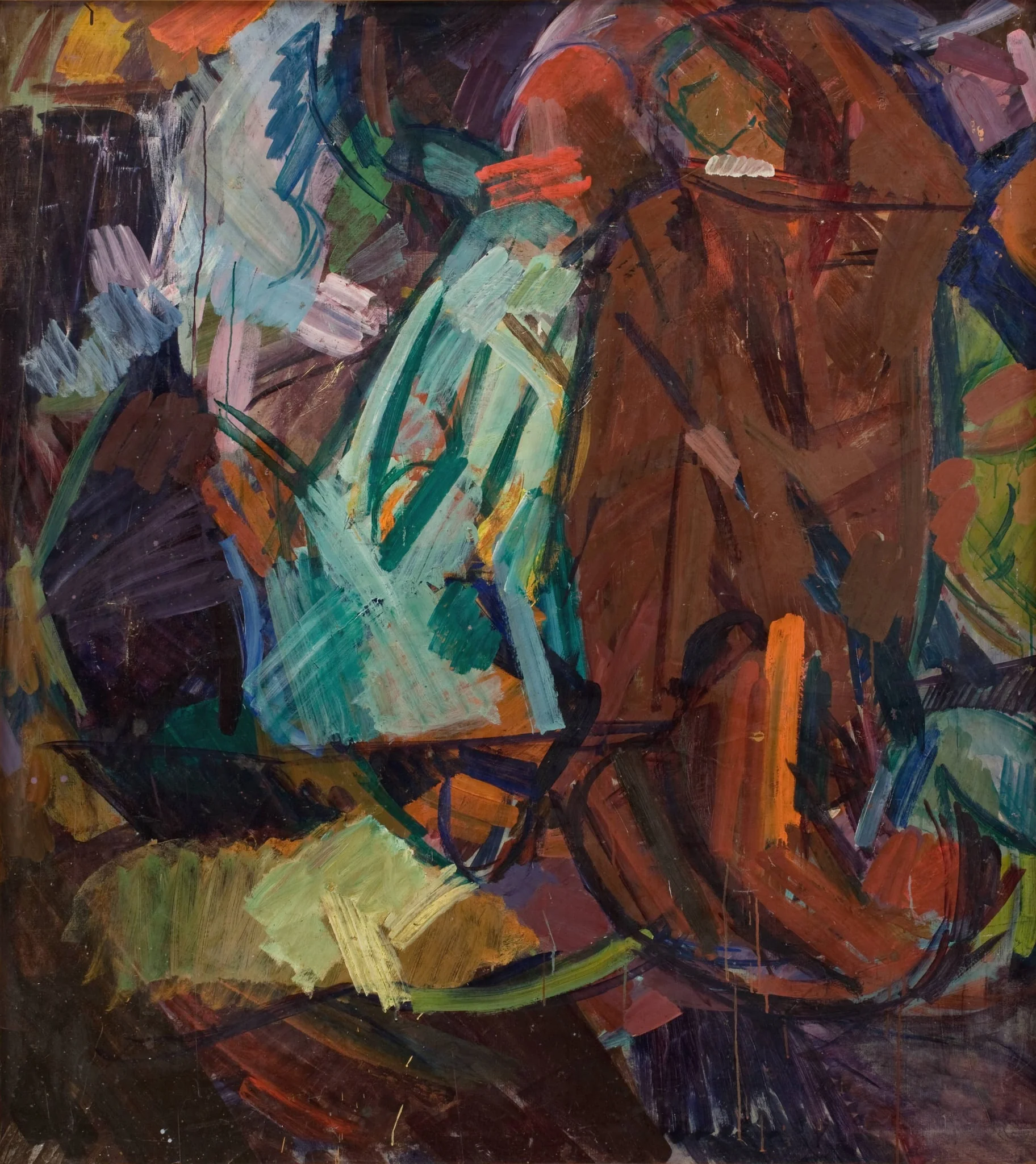 Study after Delacroix's "Dante og Vergil", by Unknown, 1925