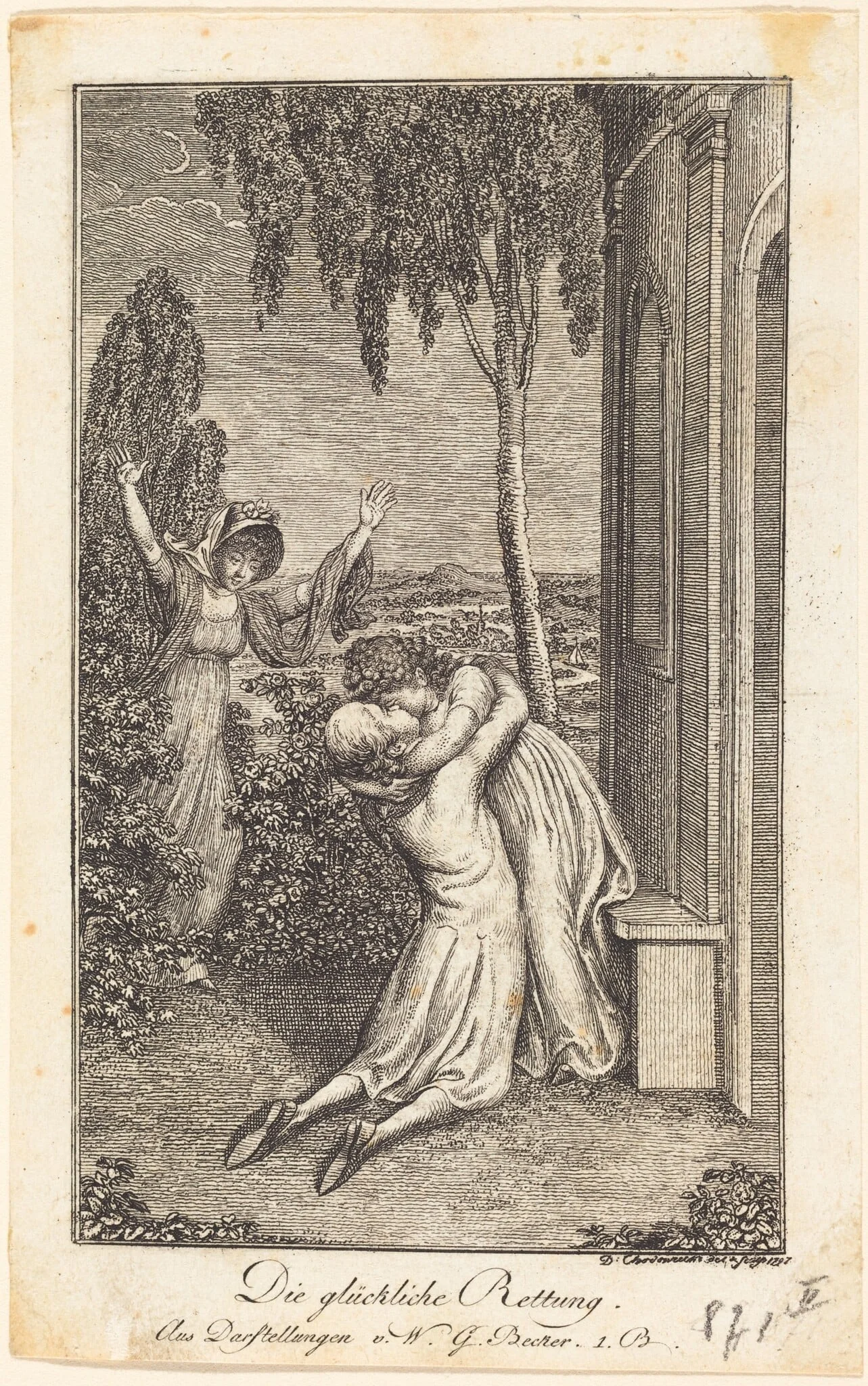 The Fortunate Rescue, by Daniel Nikolaus Chodowiecki, ink, 1791