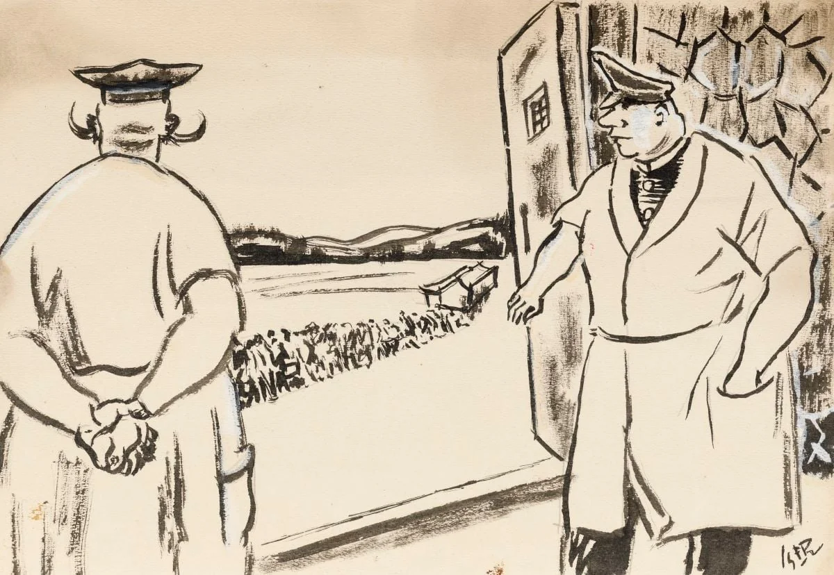 Scenă de război, by Iosif Iser, 1940