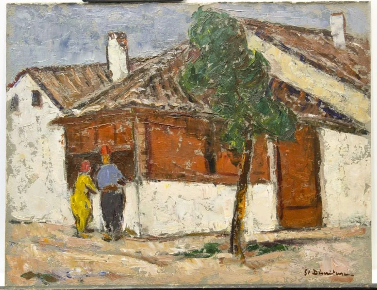 Peisaj din Balcic, by Ștefan Dumitrescu, unspecified
