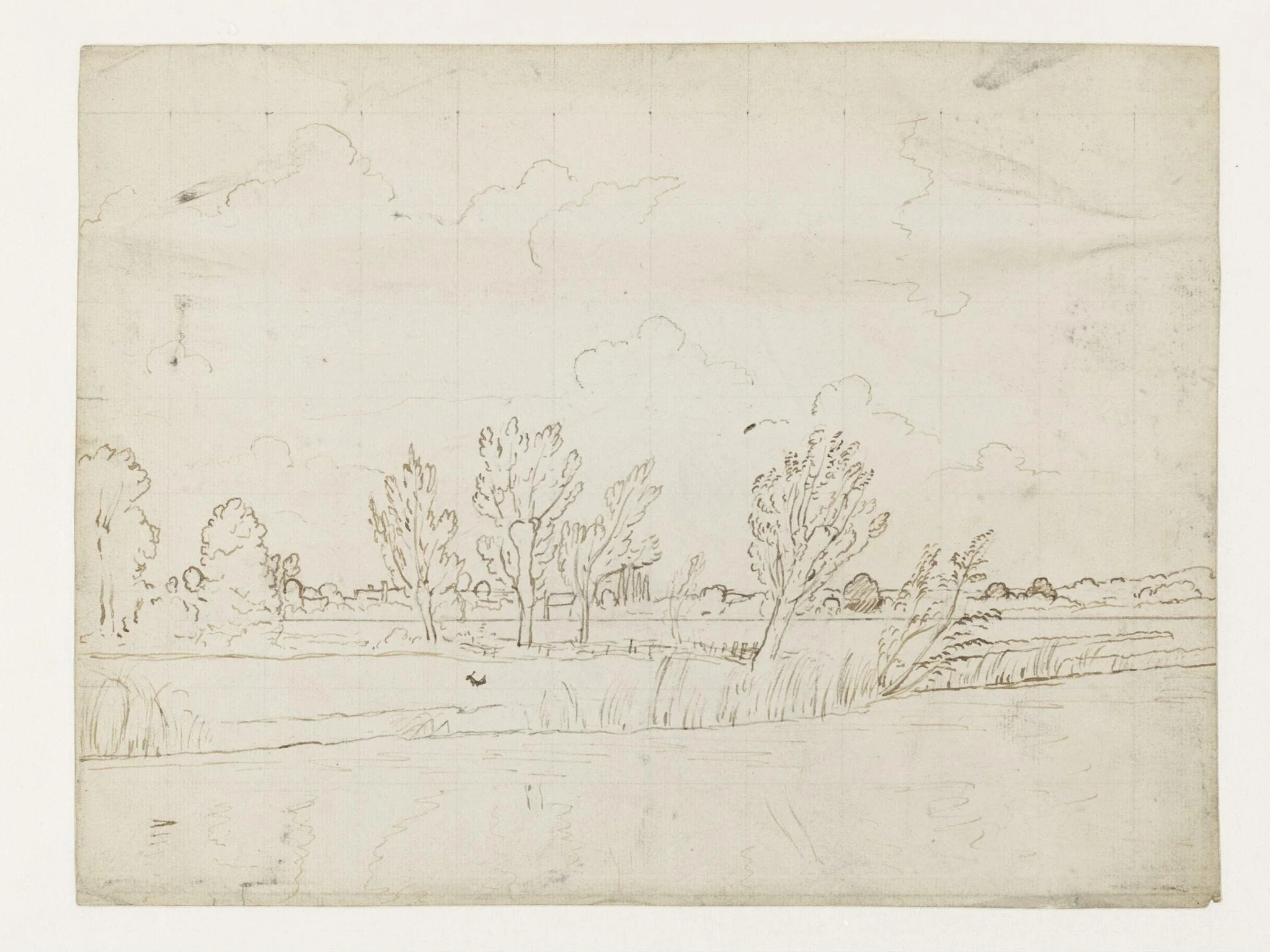 Water meadows near Salisbury, by John Constable, 1829