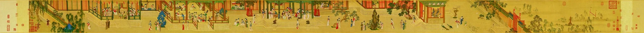 Spring Morning in the Han Palace, by Qiu Ying, unspecified, 1552