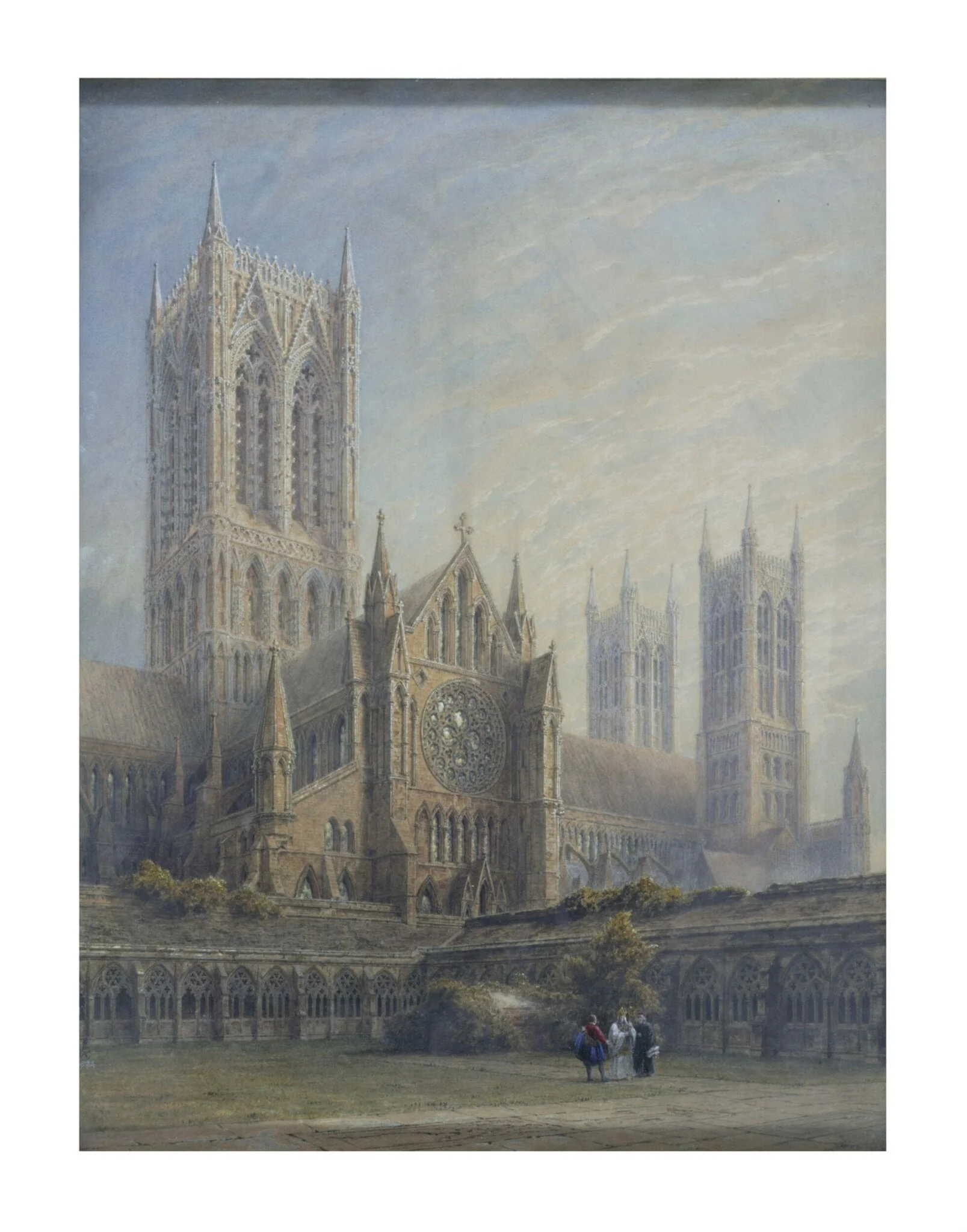 Lincoln Cathedral, from the Cloisters