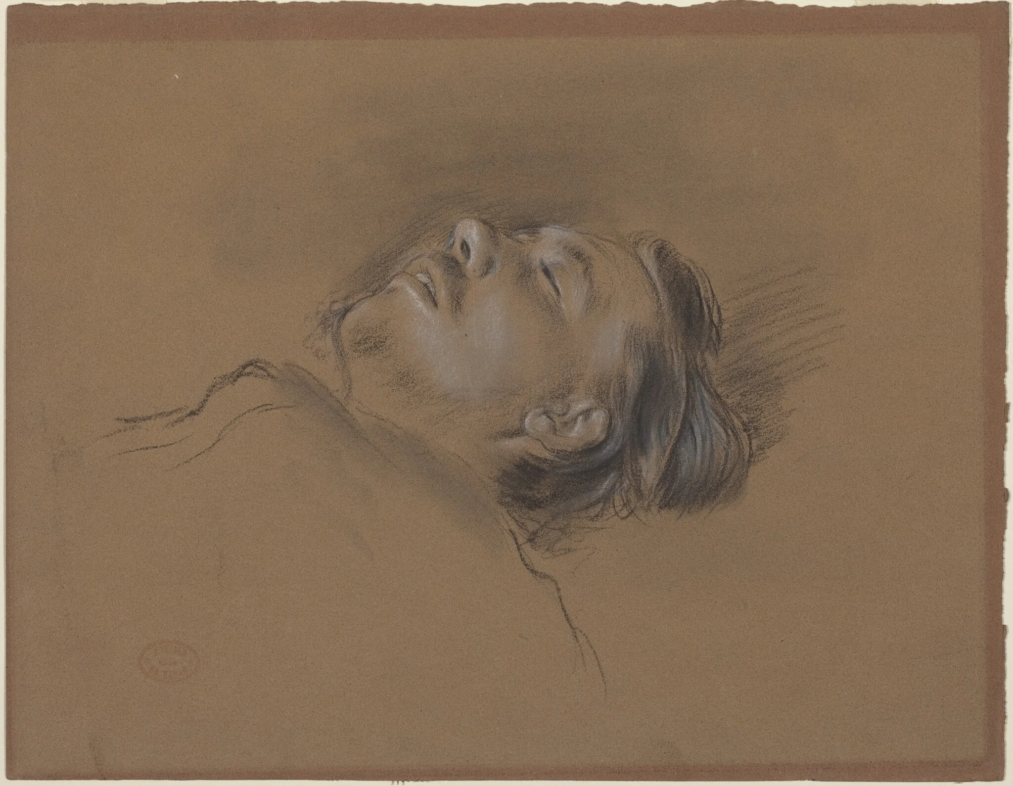 Head of the Fallen Jockey (study for "Scene from the Steeplechase: The Fallen Jockey")