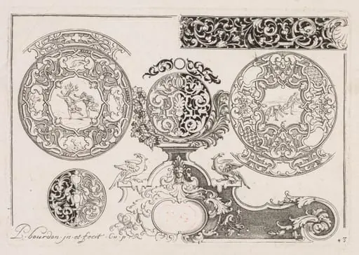 # 3 from " Livre second essais de Gravjre "
Second book of Engraved Designs