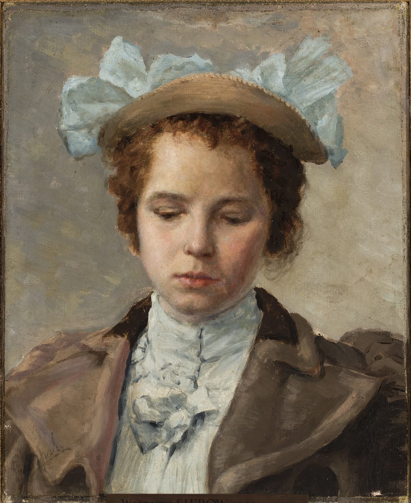 Portrait study of a young girl