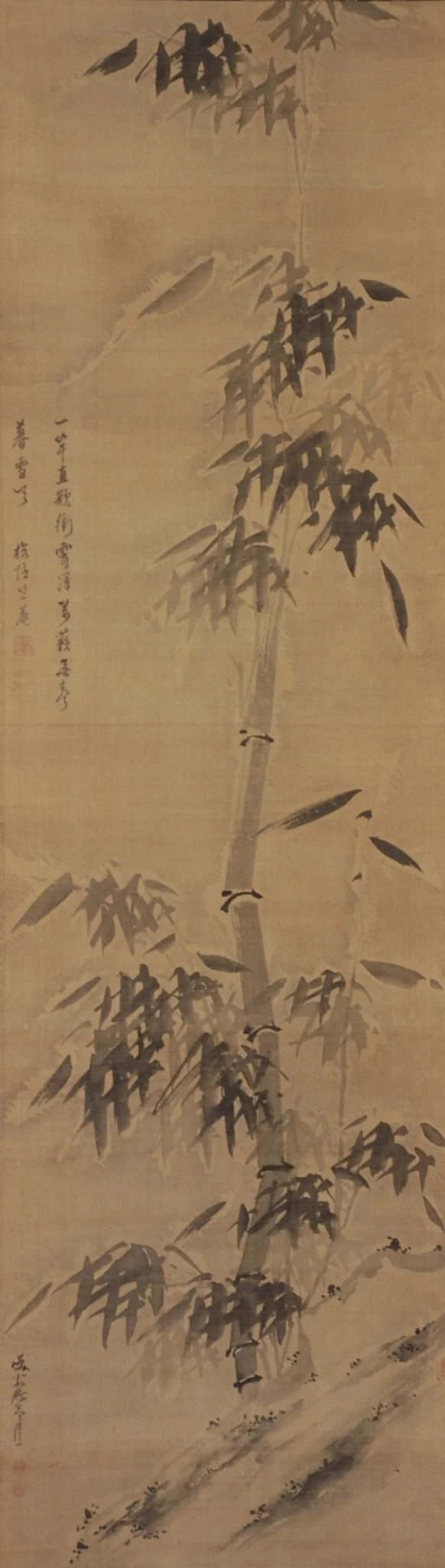 Bamboo in Snow, by Unknown, unspecified, 1755