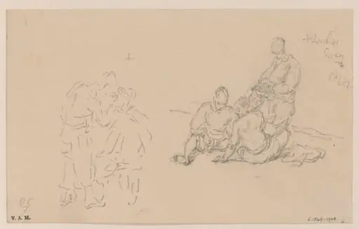 Two sketches of groups of Chinese figures