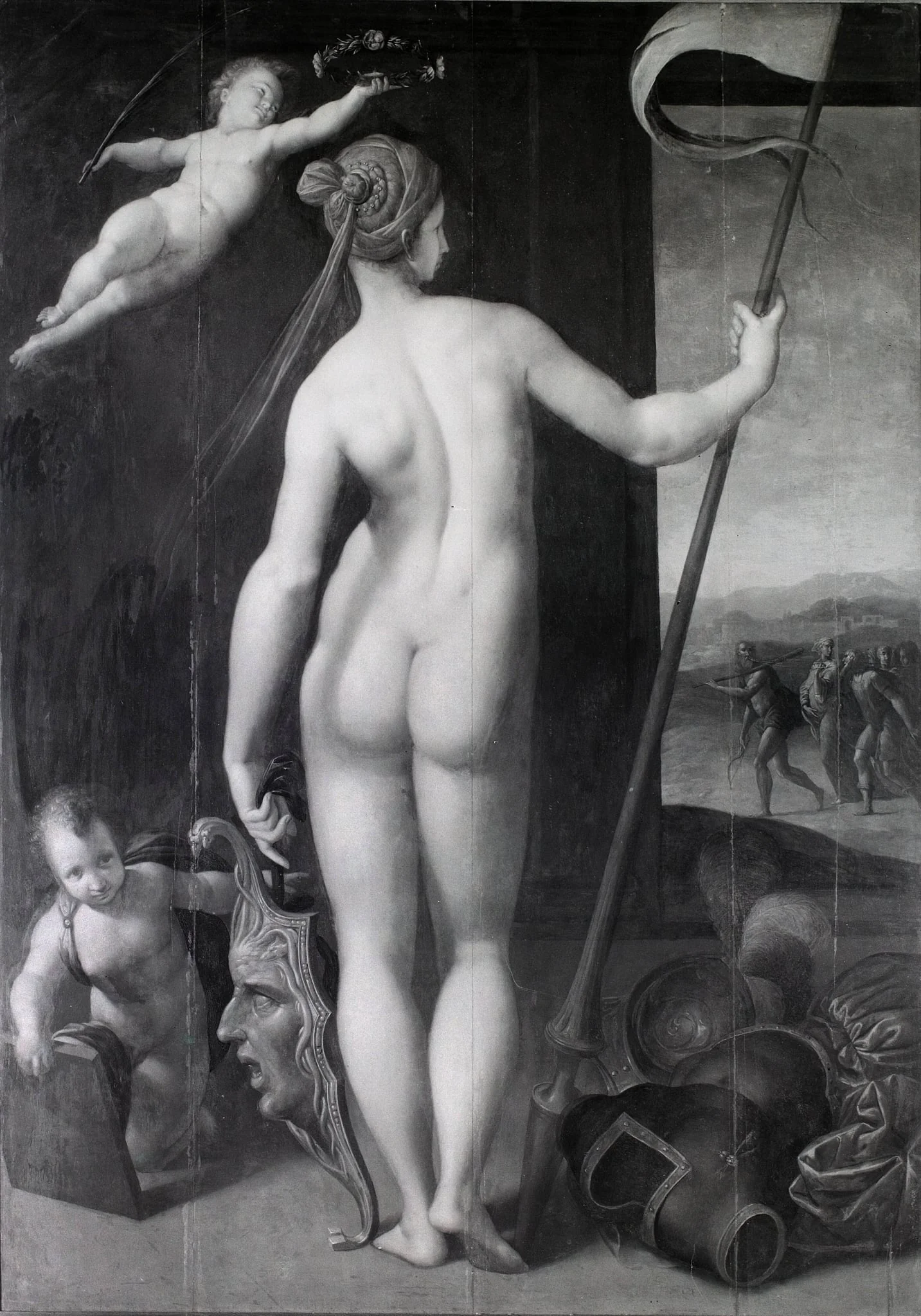 Minerva as Bellone, by Unknown, 1550