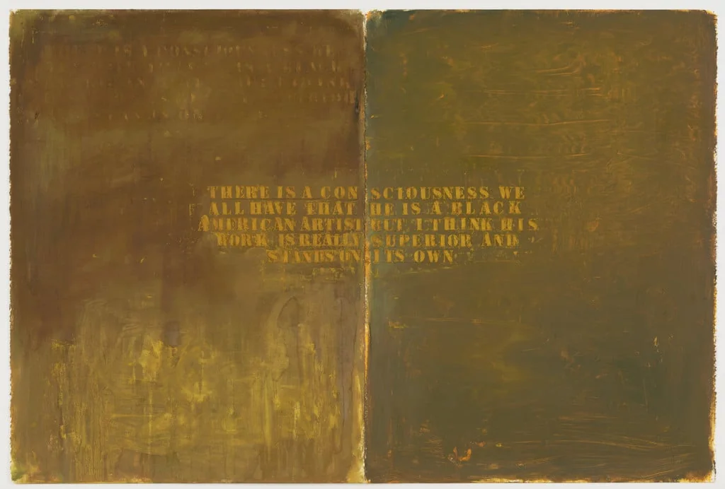 Untitled, by Glenn Ligon, oil, 1988