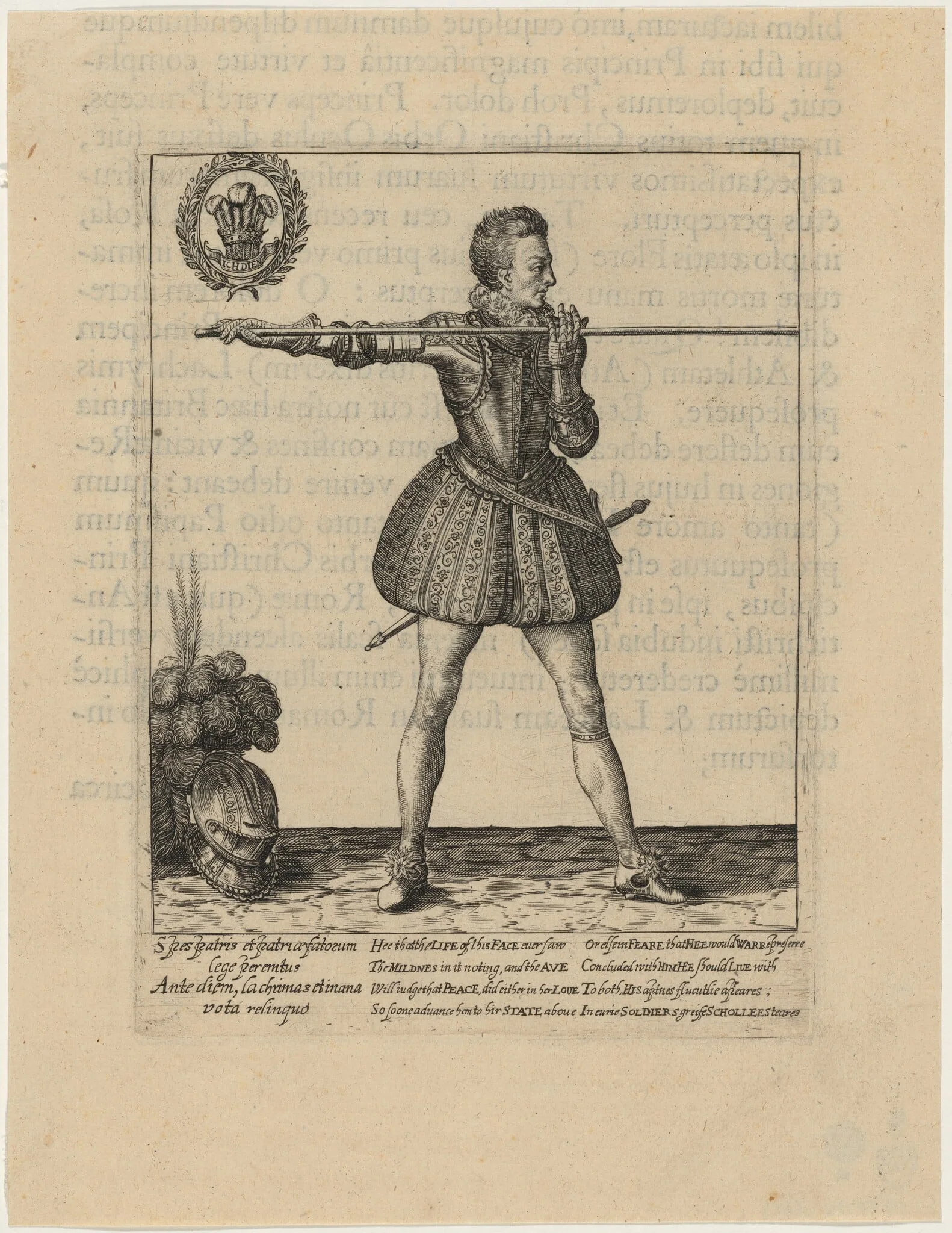 Prince Henry with the Pike, by Willem de Passe, ink, 1620