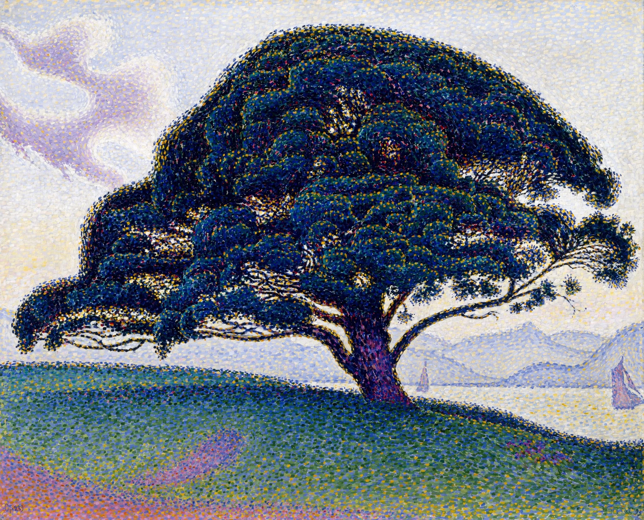 The Bonaventure Pine, by Paul Signac, oil, 1897
