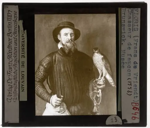 Frans Floris. Hunter with falcon
