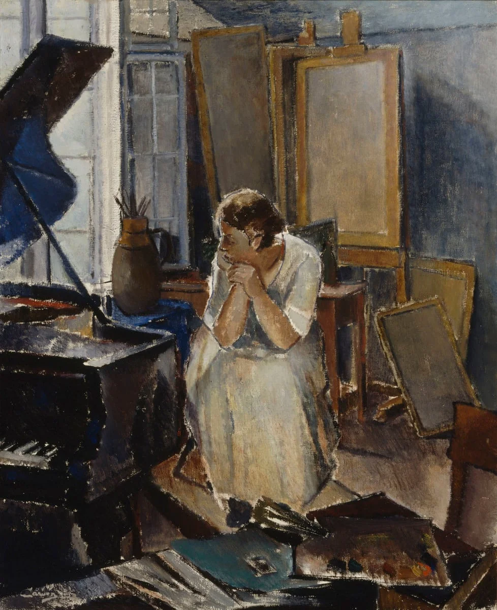 Sisäkuva ateljeesta, by Alvar Cawén, unspecified
