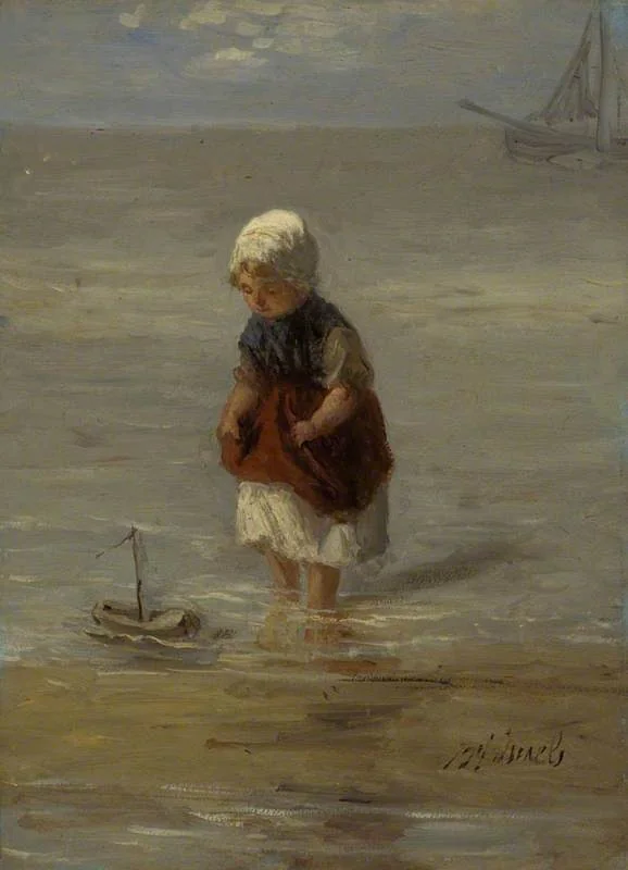 A Sea Urchin, by Jozef Israëls, oil, 1890