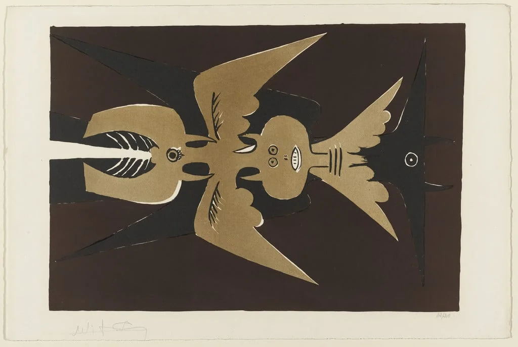 Untitled, by Wifredo Lam, ink, 1952