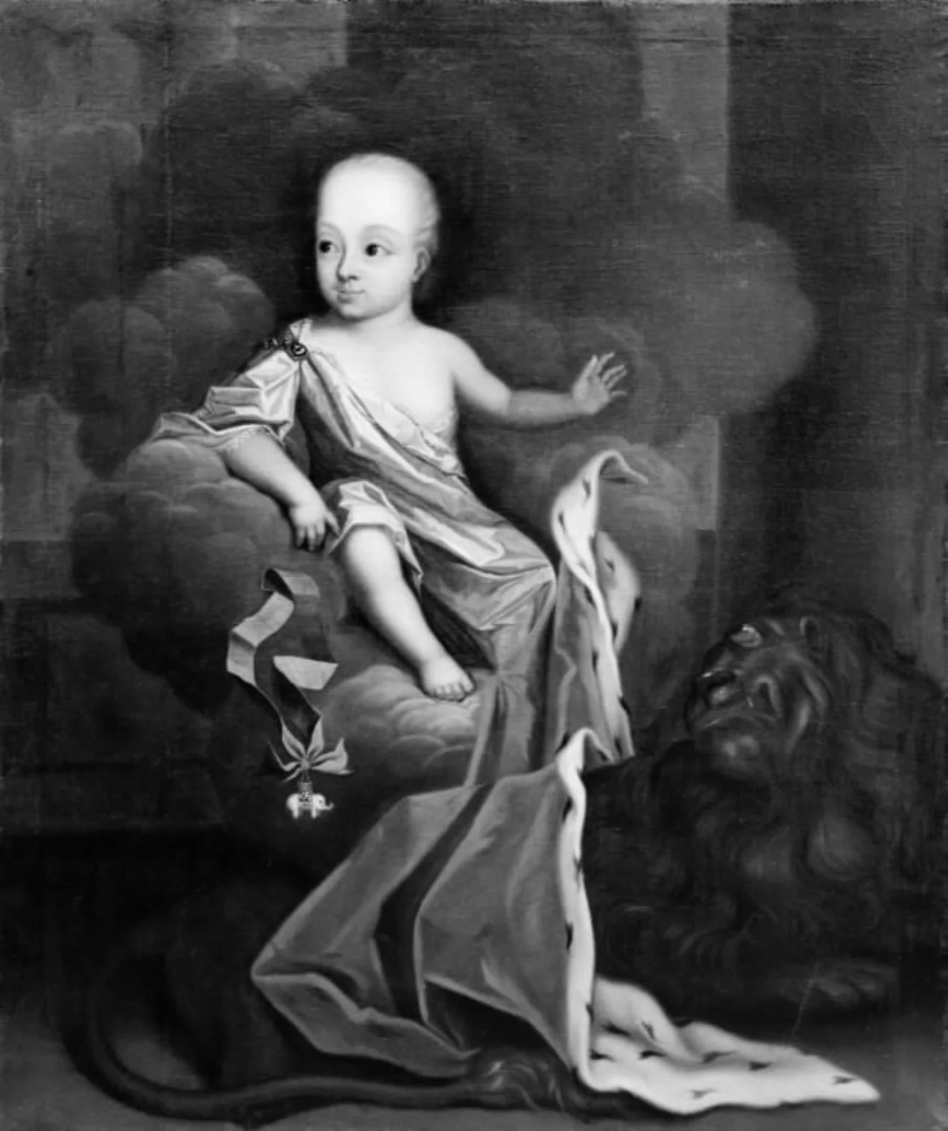 Frederik IV's søn Christian som barn, by Unknown, 1750