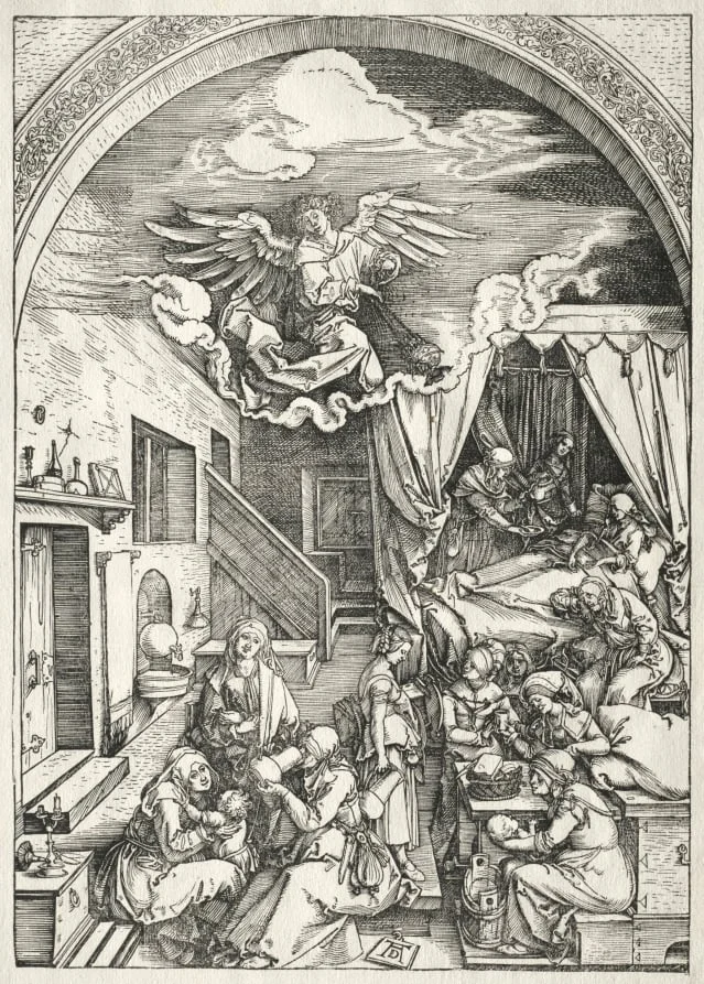 Life of the Virgin:  Nativity of the Virgin, by Albrecht Dürer, 1504